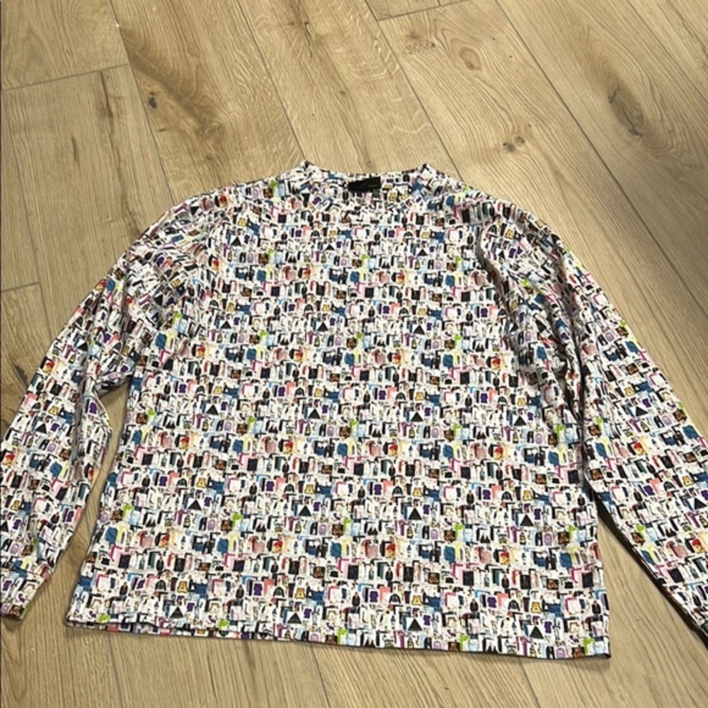 Teddy Fresh Multicolor Graphic Long Sleeve Top